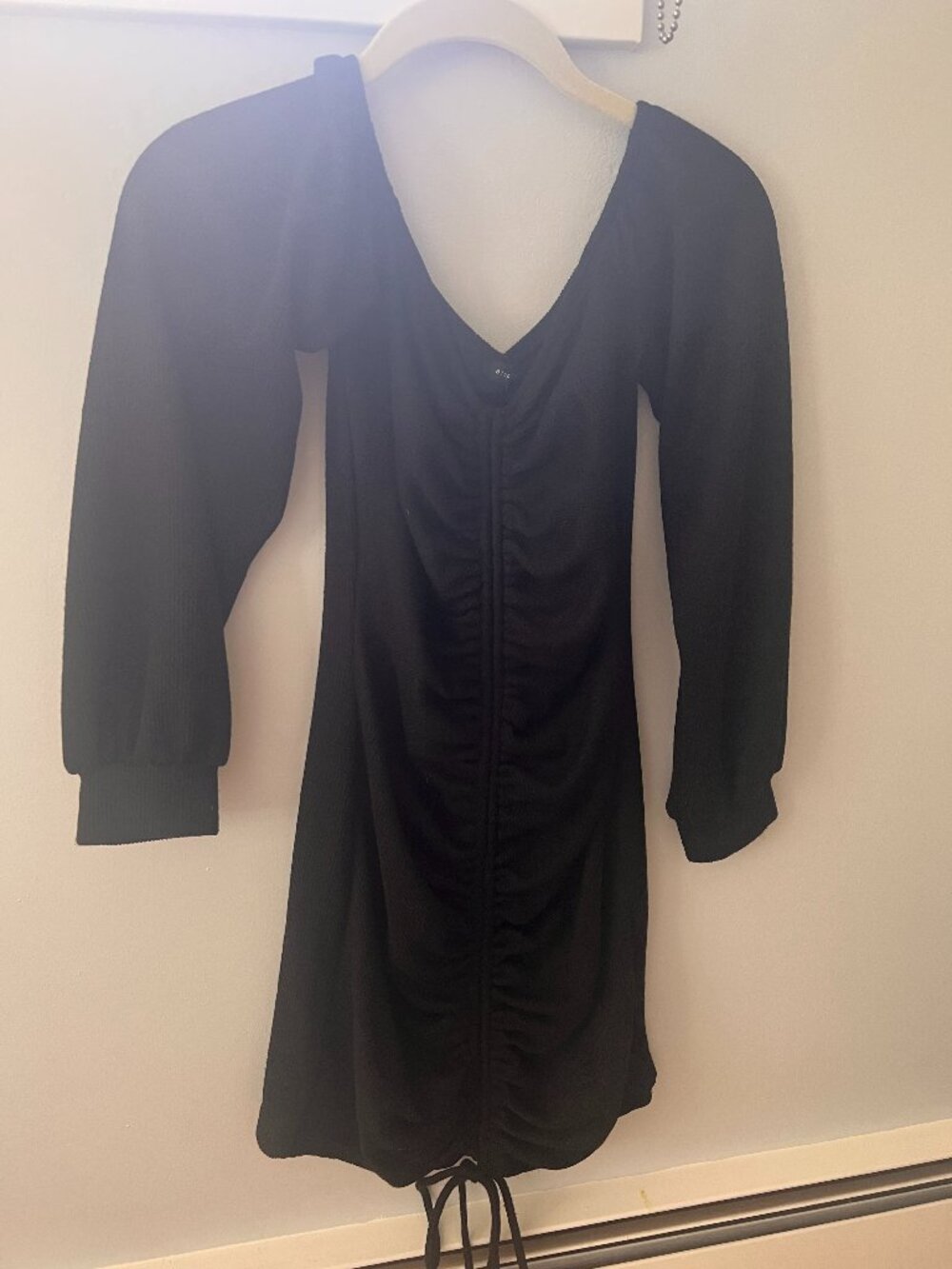 ETOPHE STUDIOS - Black Ruched Mini Dress, sz S
